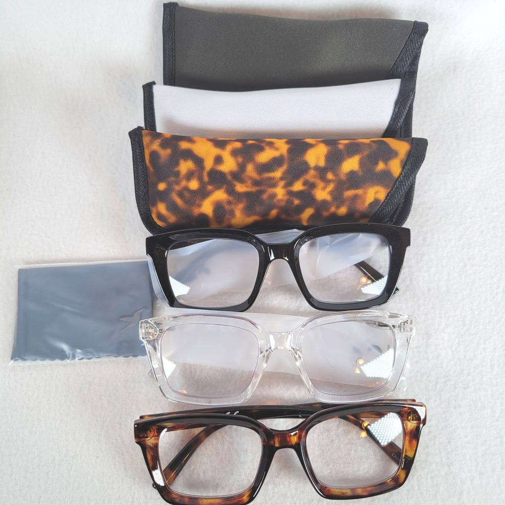 Hummingbird Women Reading Glasses Santa Fe Auto-Tint Blue Light +3.50 Brown
